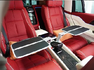 center armrest folding table