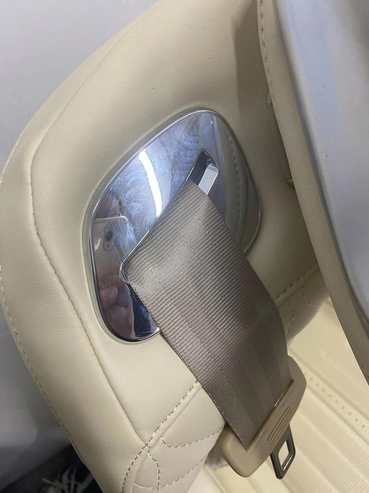 Actual installation effect of seat belt exit