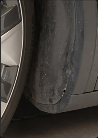 car without fenders