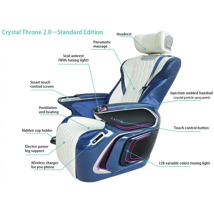 Seating for top-of-the-line luxury vehicles comfort system