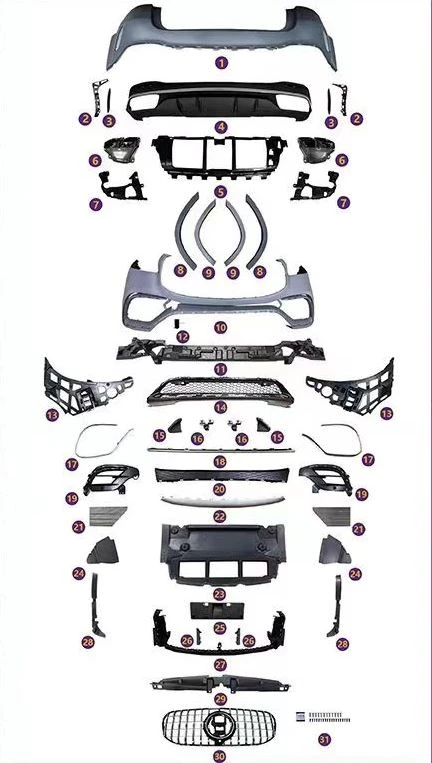 All items included in the body kit