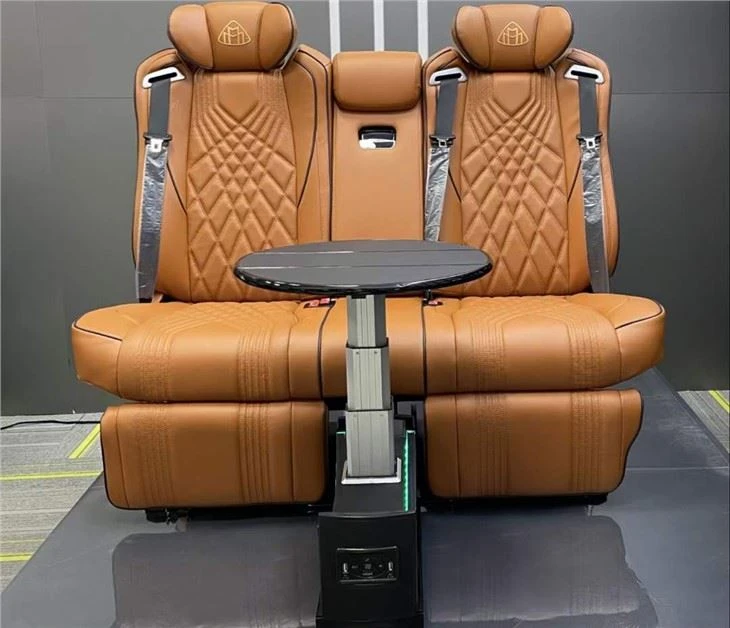 Suitable for Modified Mpv Van Campervan Three Persons Van VIP Bench with Hidden Electric Table Board